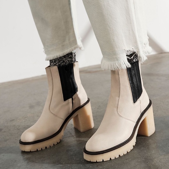 Free People Off White/Cream James Chelsea Boot Size 41/11 - Picture 3 of 15